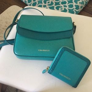 Leather Vera Bradley Bag & Wallet