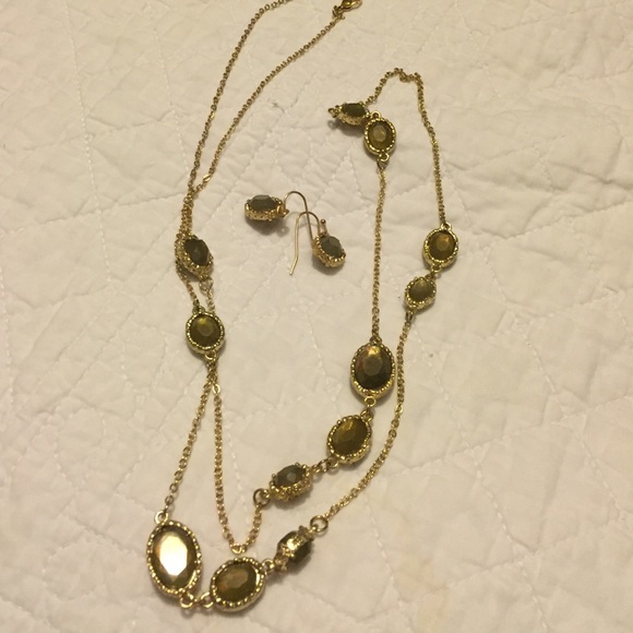 Necklace and matching earrings