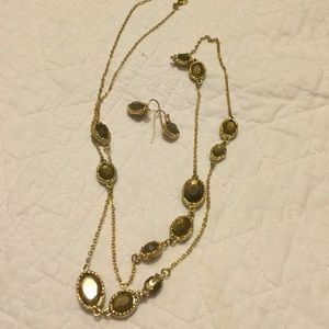 Necklace and matching earrings