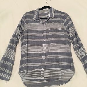 Blue & White Button Down