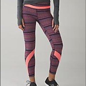 Lululemon Inspire Tight II mesh size 4 rare print