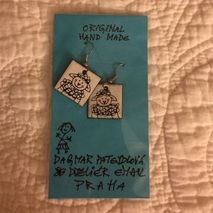 Handmade earrings from Prague