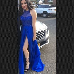 Sherri Hill Royal Blue Evening Gown