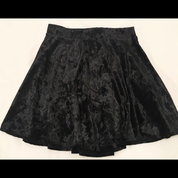 Black Velvet Skirt