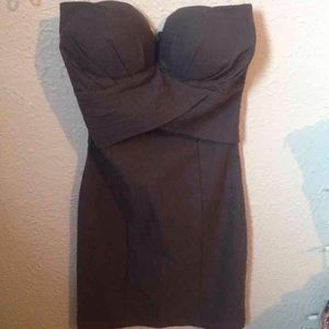 Tight grey mini dress