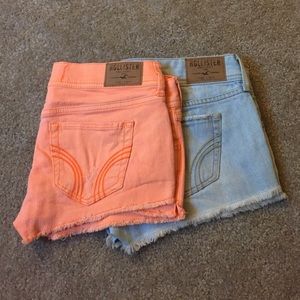 Hollister jean shorts bundle!