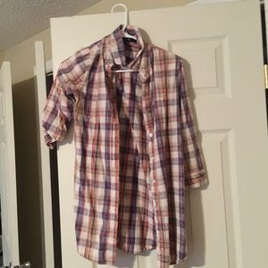 Plaid forever 21 button up