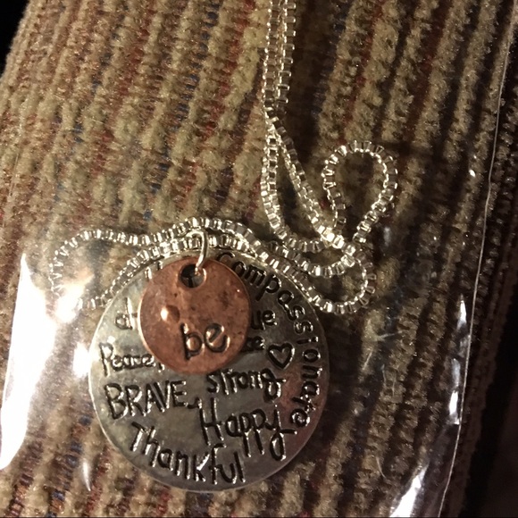 LAST ONE!!! NWTSilver Inspirational Necklace - Picture 2 of 3