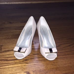 Bandolino Peep Toe Wedge Heel