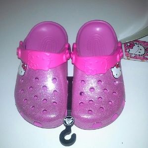 Hello Kitty glitter crocs