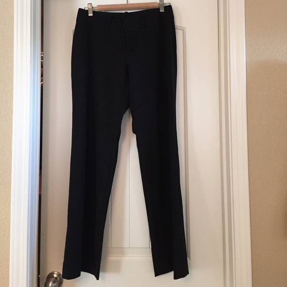 Banana Republic Jackson Fit Black Wool Suit Slacks