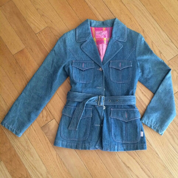 Blue jeans Trench Coat