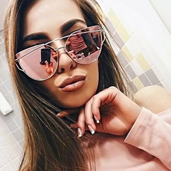 NEW Pink Mirror Sunglasses