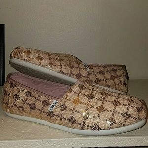 Rose Gold Sequins Classic Toms