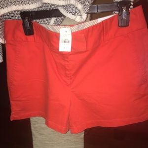 Loft Orange shorts with tags