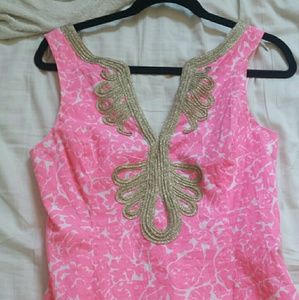 Lily Pulitzer bright pink shift dress