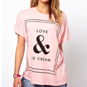 Wildfox Inspired Love and Ice Cream Tee