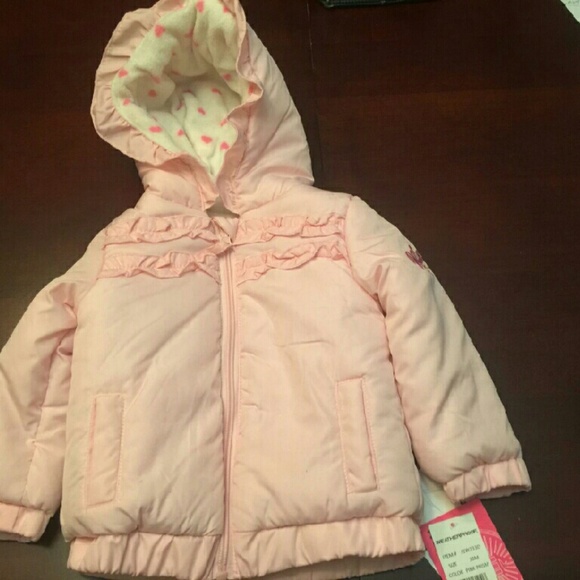 Weatherproof Other - Weather Proof Baby Girls Infant Ruffle Puffer Jack