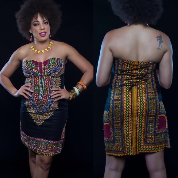 Sold! Ethnic Print Vintage Tube Dress