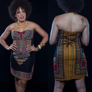 Sold! Ethnic Print Vintage Tube Dress