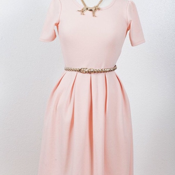 Pale Pink Full LuLaRoe Dress Lg