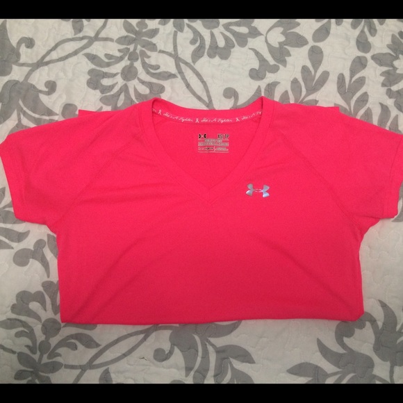 Pink Under Armour Athletic Tee