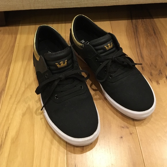 Supra Other - Mens Black & Gold Sneakers