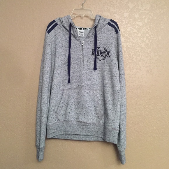 Pink half zip hoodie