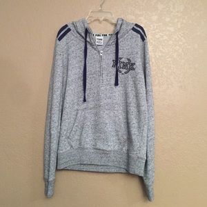 Pink half zip hoodie