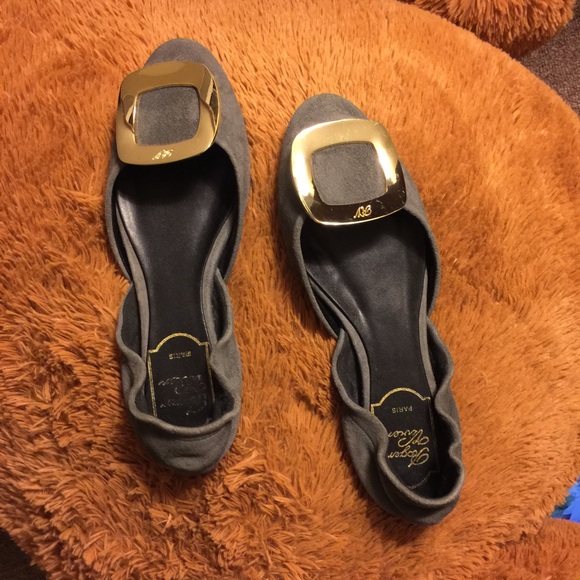 Roger Vivier suede flats (inspired)