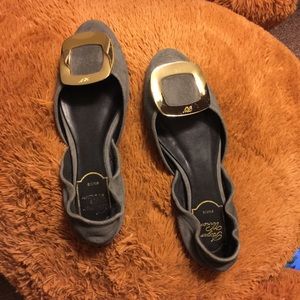 Roger Vivier suede flats (inspired)
