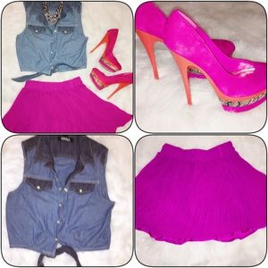 Skirt, shirt and shoes for sale