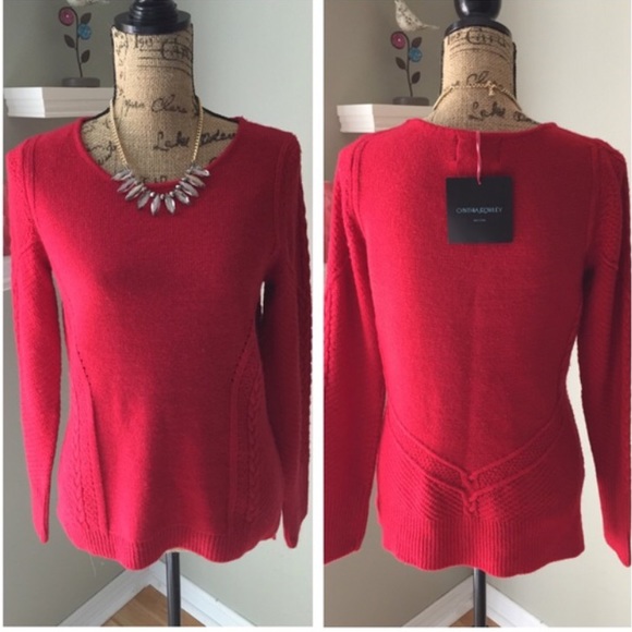 SALE📢 Cynthia Rowley Red Loose Knit Sweater