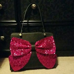 Betsey Johnson Sequin Bow Bag