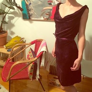 Calypso St. Barth Purple Velvet Dress