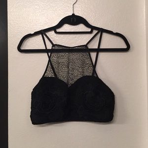 Urban Outfitters Black Lace Bralatte  • Size L