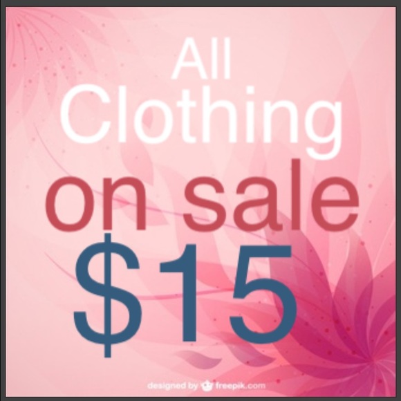 $15 CLOTHING SALE🎉🎉🎉