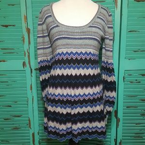Free People Striped and Zig Zag Sweater