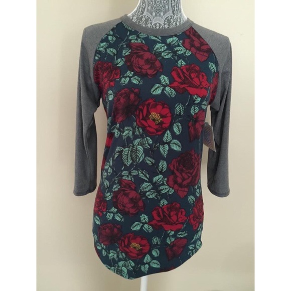 NWT HTF XS Lularoe Randy rose shirt