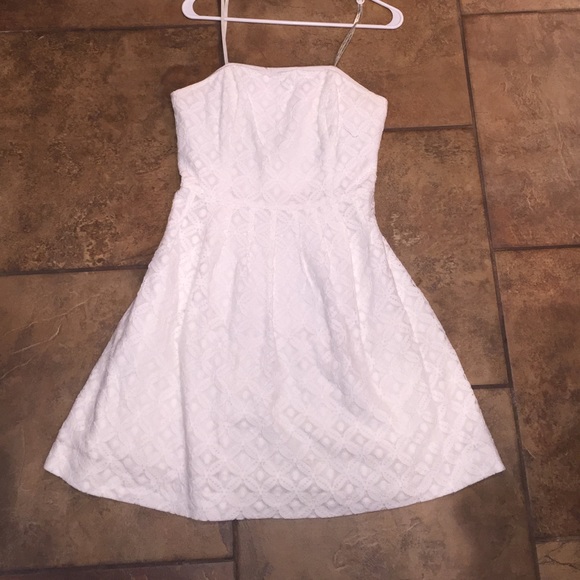 Lilly Pulitzer strapless teacup dress