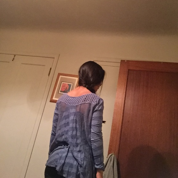 Jack +Jinger blue and purple button down cardigan - Picture 2 of 3