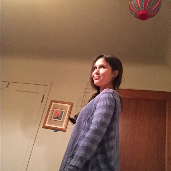 Jack +Jinger blue and purple button down cardigan - Picture 3 of 3