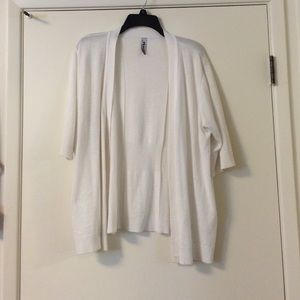 White cardigan