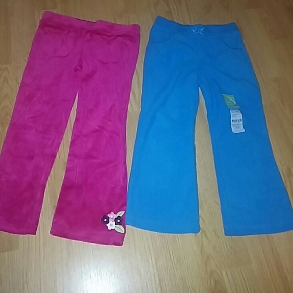 New velour and fleece sweat pants