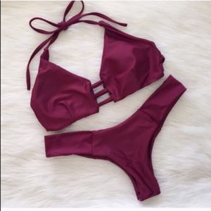 Cute maroon bikini