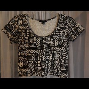 Forever 21 Crop Top- Aztec Print