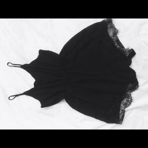 Black lace romper