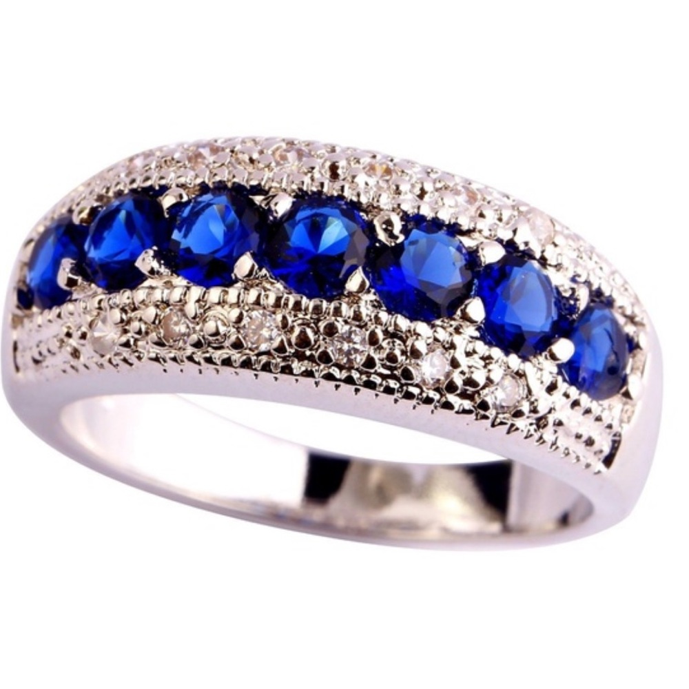 Genuine 18K Natural 2.95CT Sapphire Diamond 💎💍