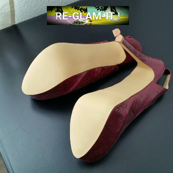 JUST FAB .GORGEOUS  FUSHIA....HEELS - Picture 4 of 4