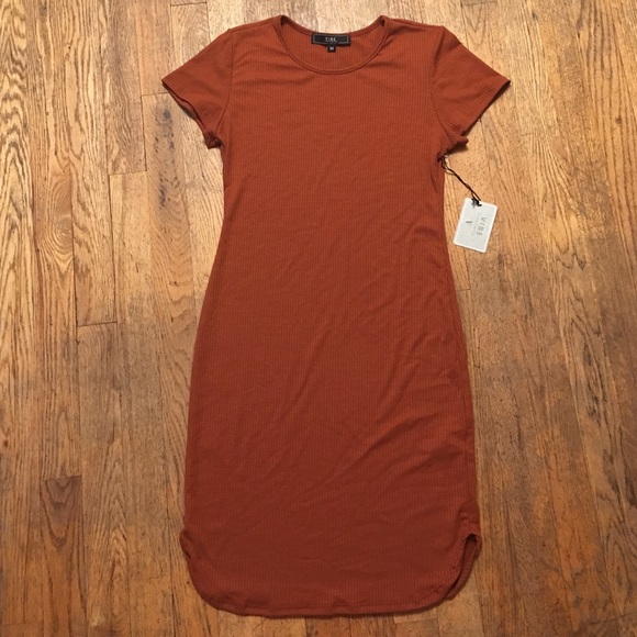 Sale! Vibe Dress in Rust